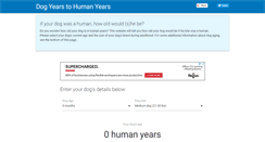 Desktop Screenshot of dogyearschart.com